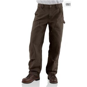 CARHARTT Loose Straight Washed Duck Double-Front Dungaree Cargo Jeans 28x32